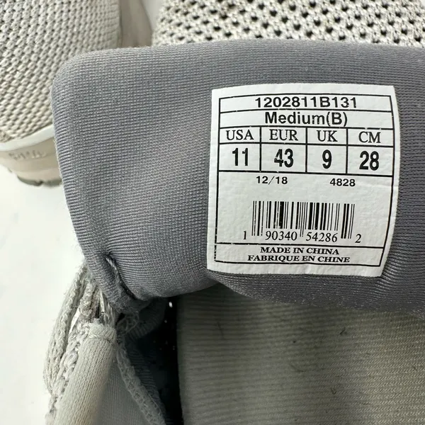 Brooks Size 11 Sneaker Silver White Mesh Revel 2 Running Lace‎ Up Athleticwear - Image 9