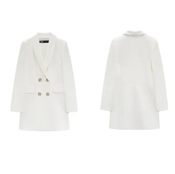 White Long Blazer  - Image 3
