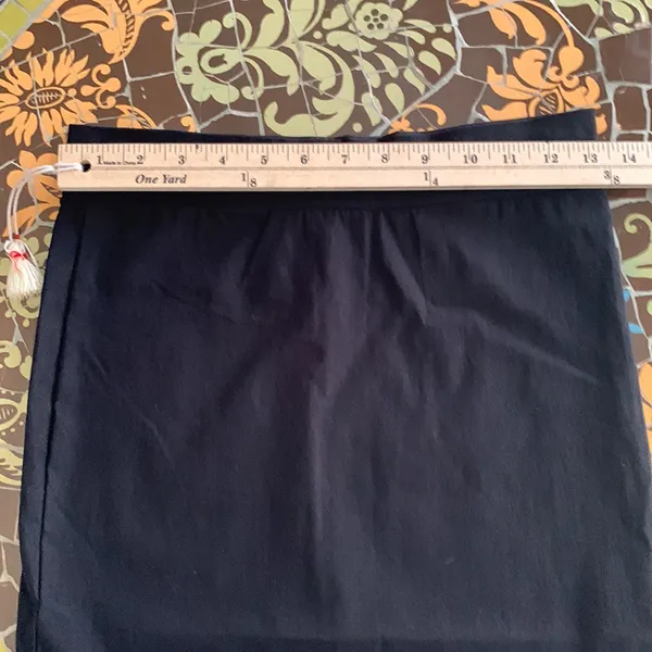 B_ENVIED Black Pencil Skirt with Sheer Panel - Image 3