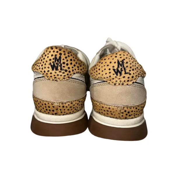 Madewell‎ Kickoff Sneaker Olive Grove Multi Unisex W: 9.5/M: 8 Spotted Calf Hair - Image 4