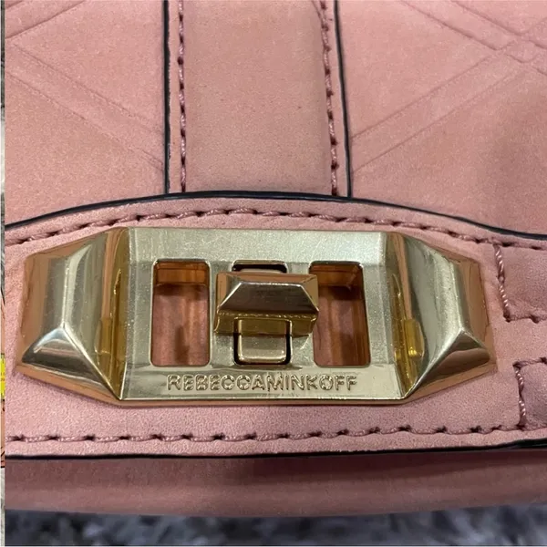 Rebecca Minkoff Pink Nubuck Love Purse - Image 4