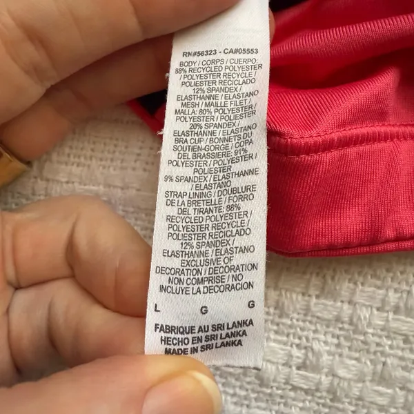 Large Nike Dri-Fit Pink Sports Bra - Image 3