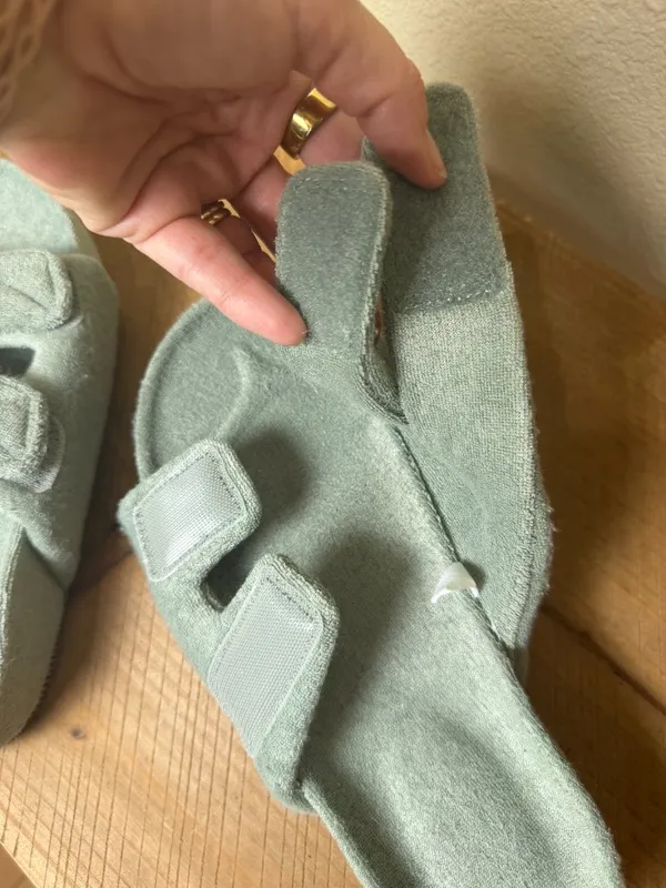 A New Day Sage Green Remi Platform Sandals Size 7 Terry Cloth Towelling - Image 7