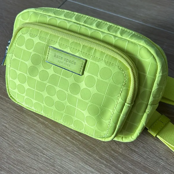 Kate spade neon yellow Noel Jacquard Belt Bag - Image 3