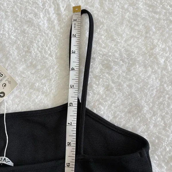 NWT Zara Mid Ribbed‎ Black Tank Size Small NEW With Tags - Image 7