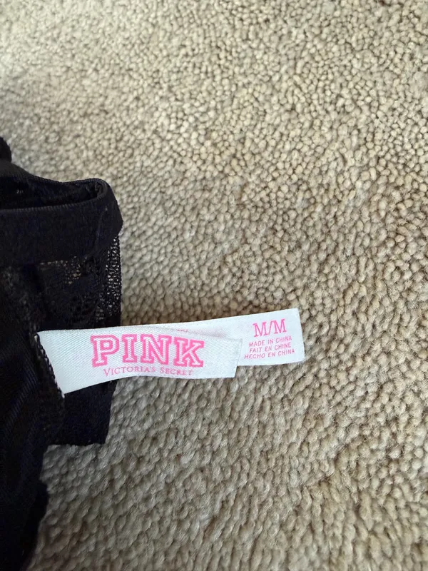 Victoria’s Secret PINK Black Lace Bralette – Size M - Image 4