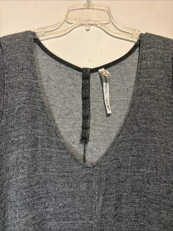 Intimately Free People One Piece Romper Slouchy Loungewear Heathered Grey Size M - Image 8