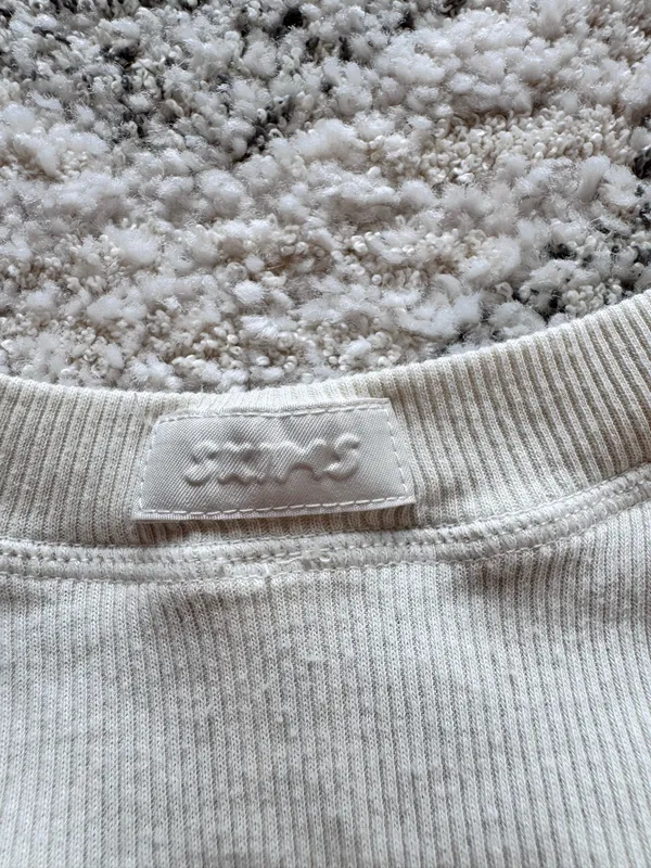 SKIMS Henley Long Sleeve Top Oat - Image 5