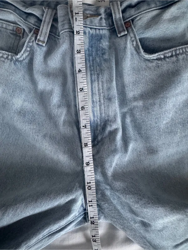 Aritzia Denim Forum The Farrah Hi-Rise Wide Leg Jeans Light Wash Size 29 - Image 9