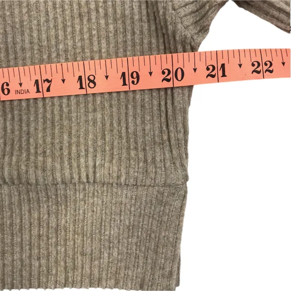 ALO YOGA Muse Ribbed Knit Cropp Hoodie Sz S Athletic Everyday Outdoor City Chic - Image 10