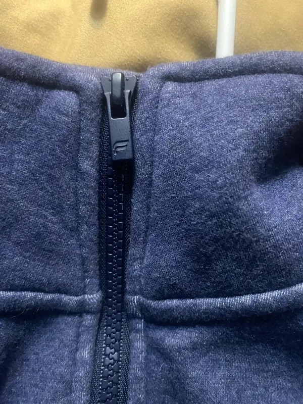 Fabletics Dark Navy Quarter-Zip Fleece sweatshirt/sweatpants set pant xs top xxs - Image 4