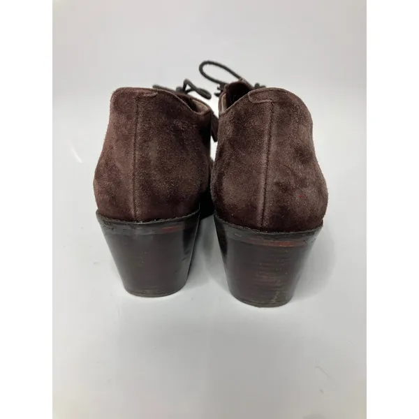 J. Jill Heeled Oxfords Womens 8.5 Brown Good Suede Kiltie Tassel Lace Up - Image 7