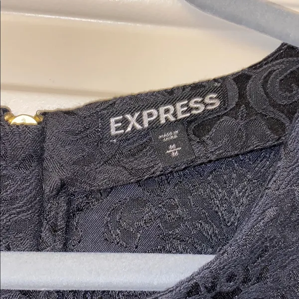 Express Victorian Black Shirt Women’s Medium - Image 2