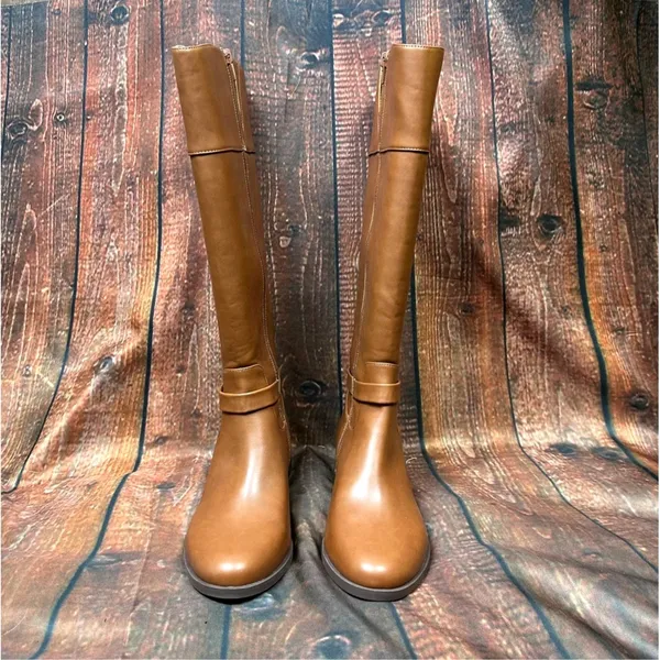Charter Club Johannes Leather Riding Boots - Cognac - size 8.5 - Image 9