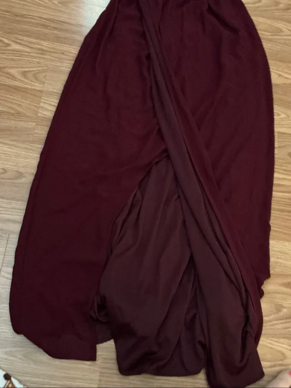 Show Me Your MuMu Burgundy Sleeveless Maxi Dress Size Small - Image 6