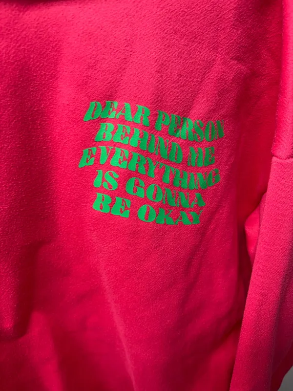 Edikted Hoodie Pink Oversized - Image 3