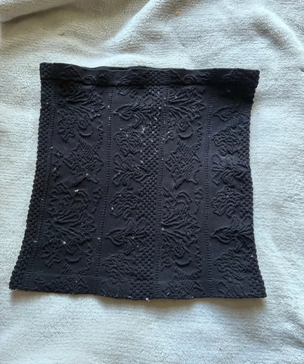Out From Under For Urban Outfitters Tapestry Crop Tube Top Black Great condition! See photos for more info! Will wash before sending out if requested. Perfect except for some lint. out from under FOR URBAN OUTFITTERS M M Made in Turkey Fabrique en Turkey A sleek strapless tube top in black with a lace-textured pattern. Designed for a fitted, flattering silhouette. Versatile styling for casual or dressy looks. Easy to pair with high-waist jeans or skirts. - Image 4