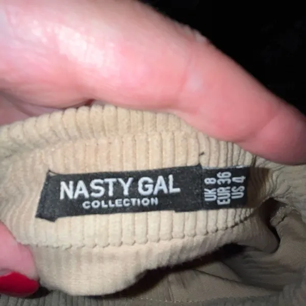 ‎Nasty Gal tan corduroy oversized button down 4 - Image 4