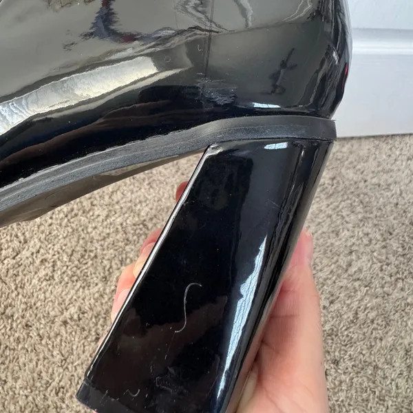 Nasty Gal Going Out Glossy Black Heeled Boots - Image 8