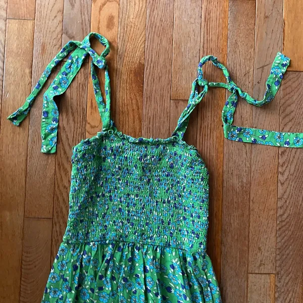 Green Floral Maxi Dress - Image 2