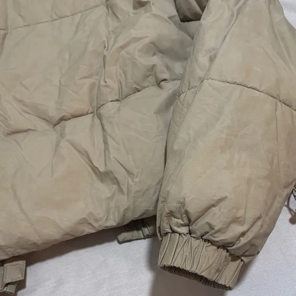 Zara Women's Beige Hooded Puffer Jacket - Image 12