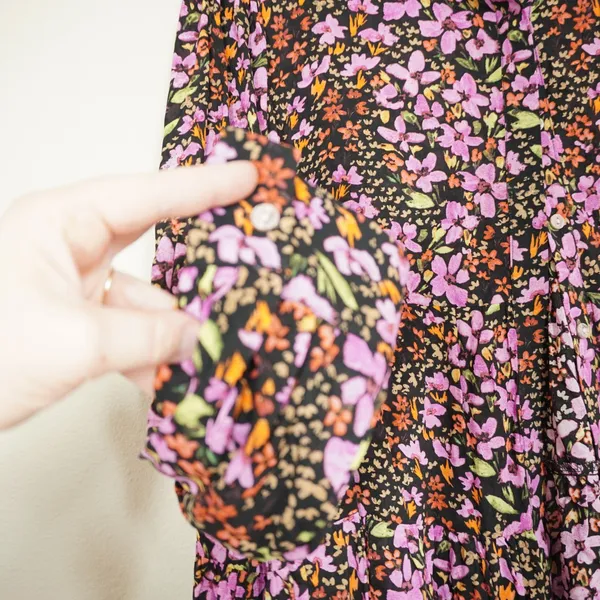 Adyson Parker Women's 3X Floral Button Down Blouse Tiered Peplum Rayon Top Black - Image 2
