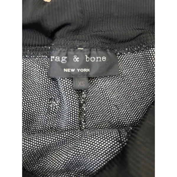 Rag & Bone Jogger Sweatpants XS Gray Black Trim Drawstring Athleisure - Image 6