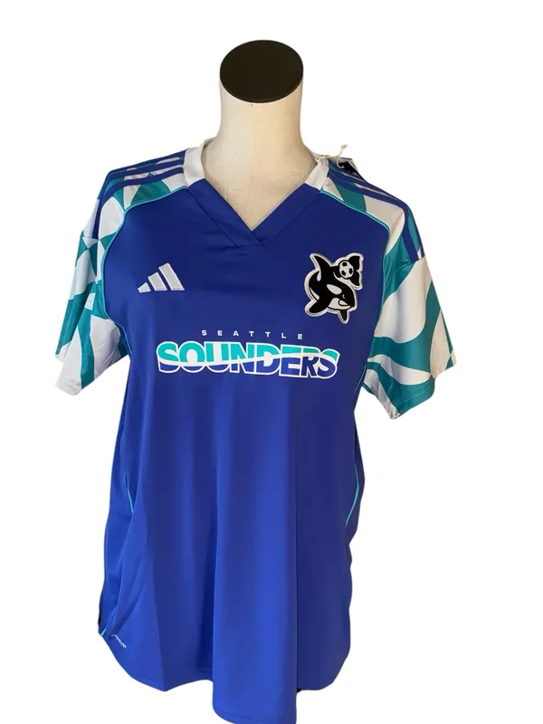NWT $110 Adidas Seattle Unisex Sounders FC 2025 Archive Jersey XL - Image 3