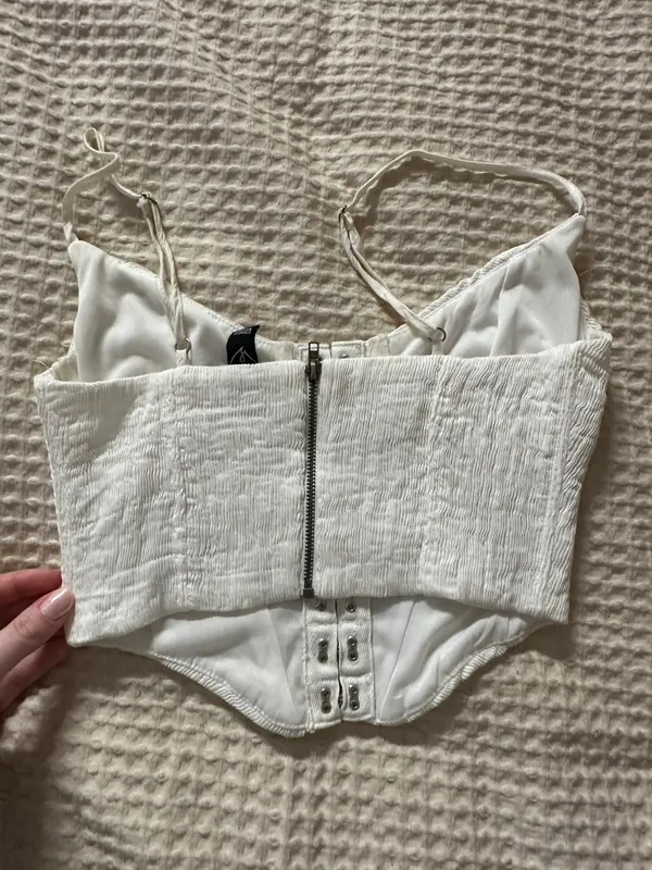 Windsor White Corset Top - Image 2
