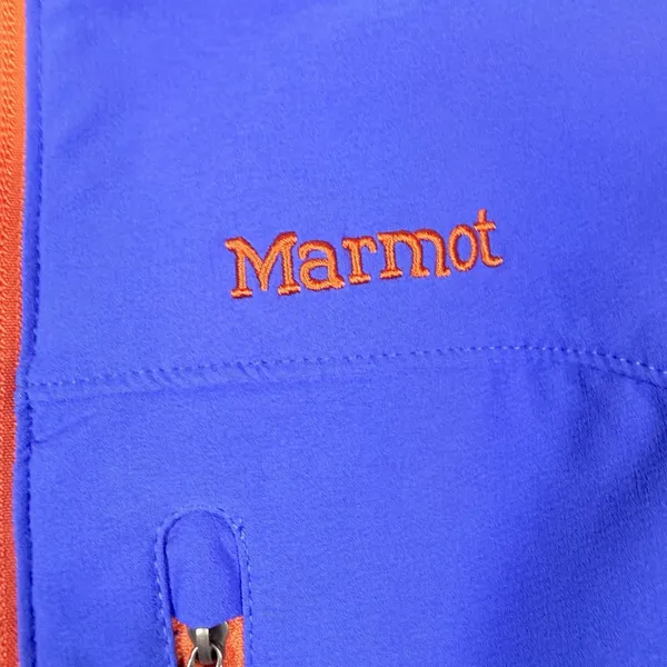 Marmot Vest Women's XS Tempo M3 Blue Full Zip Softshell Sleeveless Pockets‎ - Image 4