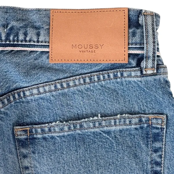 EUC MOUSSY Vintage Straight Leg Button Fly Jeans Size 25 Retail $370.00 - Image 8