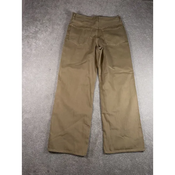 madewell low slung baggy jeans brown button fly 28 nwt - Image 8
