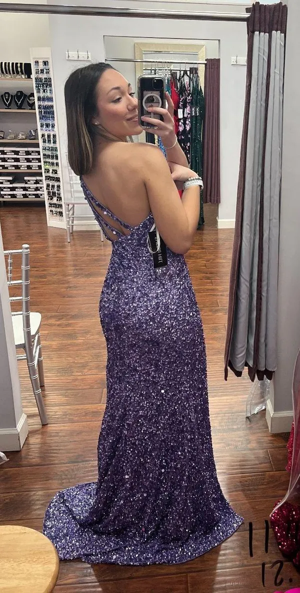 Sherri Hill Prom Dress 54330 Lilac - Image 3