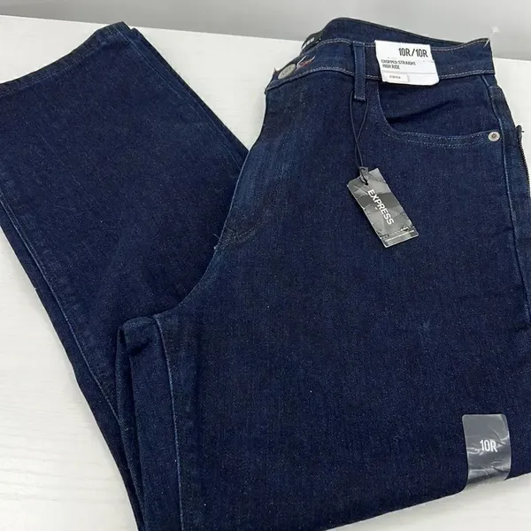 Express Cropped Straight High Rise stretch 10 jeans - Image 5