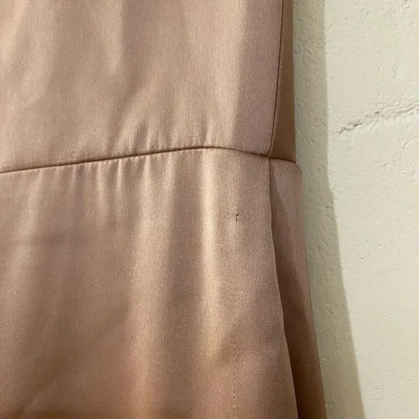 Revelry Blair Satin Gown Bridesmaid Dress in Rose Quartz Size 4 - Image 5