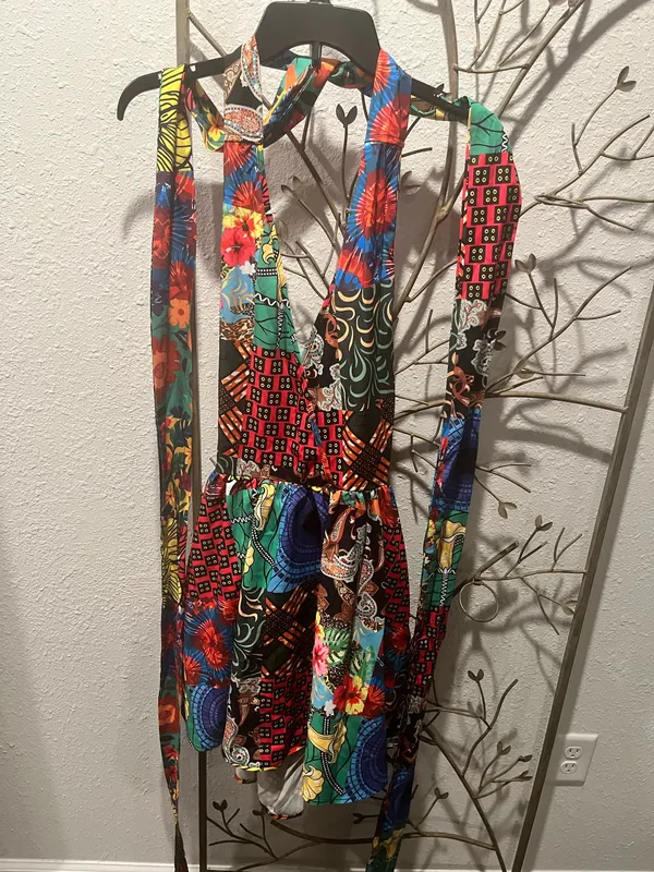 Multi color halter top boho dress Multiple - Image 2