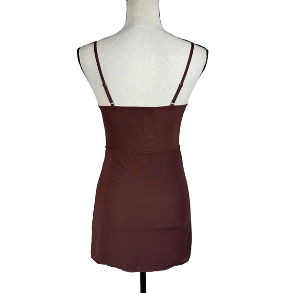 Urban Outfitters Small Brenna Slip-Style Bustier Mini Dress Lace Accent Stretch - Image 4