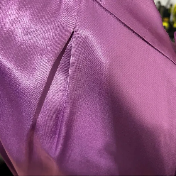 Free People Good Days Satin Trousers Purple Medium Festival Party Going Out - Image 5