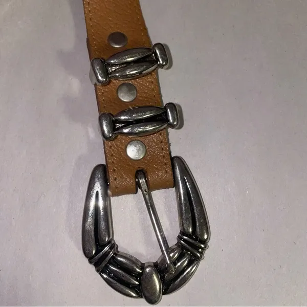 Vintage Elephant Concho Belt Women Size S Antique Western Country Boho Y2K - Image 2