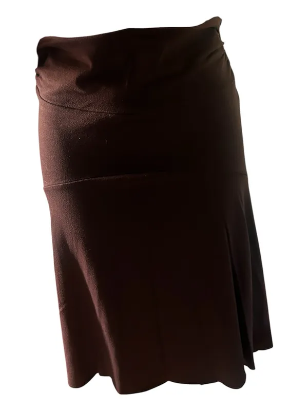 Knee length Maurices Brown Skirt with Flared long sides medium - Image 3