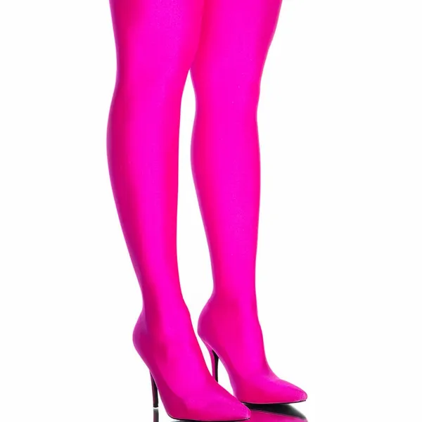*NEW*‎ Azalea Wang Heart Out thigh high boots Size 7 A44 - Image 2