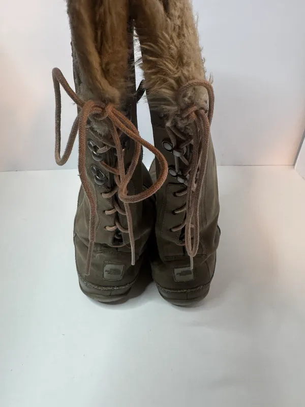 Primaloft Gray Distressed Leather Boots Size 8.5 - Image 7