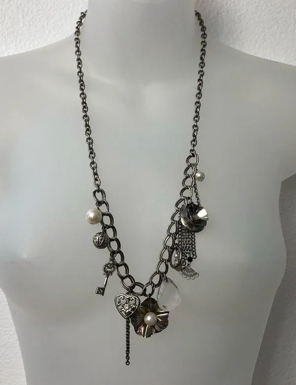 Fashion Women's Charm Statement Necklace Chunky - Image 2