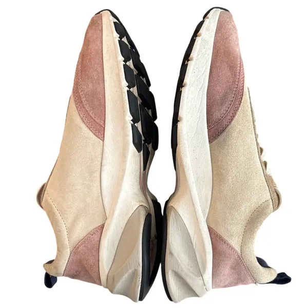 Tory Burch Good Luck Trainer Suede Chunky Sneakers Pink Moon Cream Size 10 - Image 8