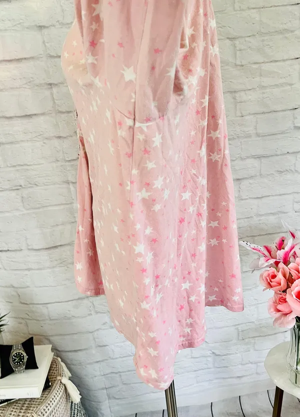Pink Starry PJ Top Size 3X - Image 9