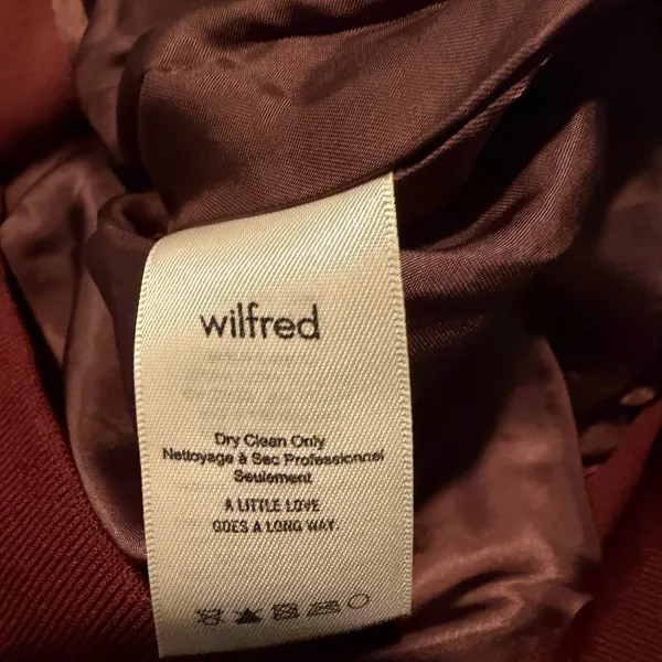 NWOT Aritzia Wilfred Poussin Bomber Burgundy - Image 4