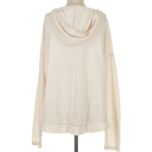 Free People NWT $98 We the Free Oatmeal Hoodie Pullover Oversized Small fits M/L - Image 2