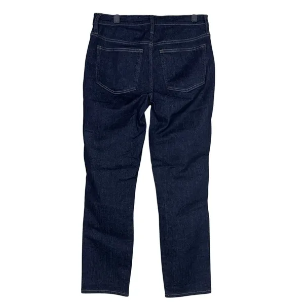 J. Crew 9" Vintage Slim Straight Ankle Cropped Stretch Jean 28 Indigo Dark Blue - Image 6