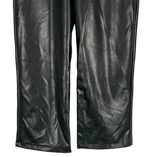 NEW Abercrombie & Fitch The Loose High Waist Faux Leather Pants Size 30 - Image 5