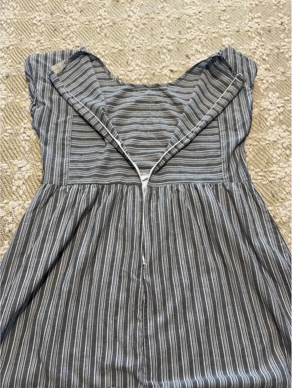 Altar'd State Black and White Striped Dress, Size Medium, Fit-and-Flare A-Line - Image 4